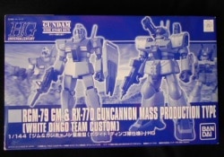 Bandai HGUC Mobile Suit Gundam Gaiden: Where the Colony Fell, GM and Guncannon Mass Production Type, White Dingo Team Specification image 1