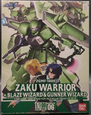 Bandai Gundam Seed Destinies 1/100 ZAKU Warrior Blaze Wizard Gunner Wizard 1/100, MG 画像 1