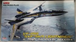 Hasegawa 1/72 VF-19A SVF-569 Lightning scan w high maneuver missile 65799 gambar 1