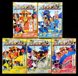 Bandai Minipura / Sri sages Shuriken squadron Ninninger Full 5 Piece Set shuriken united series 01 Sri sages set