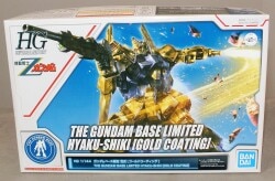 Bandai Spirits HGUC Mobile Suit Zeta Gundam Hyaku-Shiki Gold Coating Gundam Base Limited