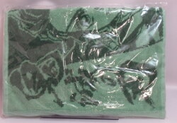 Lawson 2021 Winter Tamaryo Stamp Campaign Demon Slayer: Kimetsu no Yaiba Original Face Towel A (Green) image 1