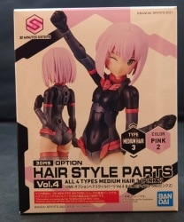 Bandai Spirits Optional Hairstyle Parts Vol.4 Medium Hair 3 [Pink 2]
