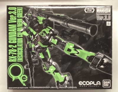 Bandai Spirits MG Ecopla RX-78-2 Gundam Ver.3.0 (Recirculation Color/Neon green) 1/100 รูปภาพ 1
