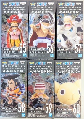 Bandai Spirits World Collectable Figure WT100 Commemorative Illustration by Eiichiro Oda Great Pirate 100 Views 10 Complete 6 Type Set