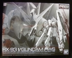 Bandai Spirits RG Mobile Suit Gundam: Char's Counterattack MSV ν (Nu) Gundam HWS gambar 1