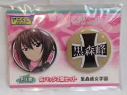 Animate Ani-Kuji F-1 Award Can Badge 2 piece set Kuromorimine Jogakuen F1 圖片 1