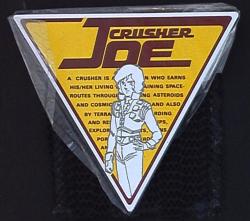 IDOL Crusher Joe Badge Red and Yellow