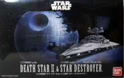 Bandai PLASTIC MODEL KIT DEATH STAR II & STAR DESTROYER /