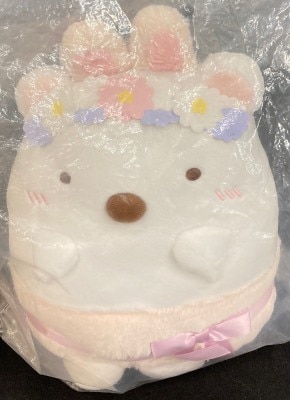 반다이 스피릿츠 이치반 쿠지 스미꼬 구라시 수수께끼 토끼의 집 테마 A상 시로쿠마 토끼 변신 플러시 인형 이미지 1