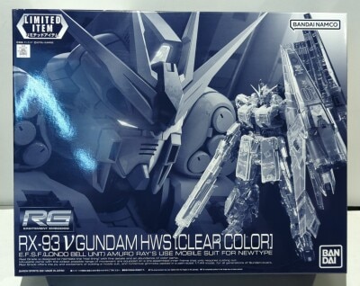 Bandai Spirits RG Bandai Namco Version ν (Nu) Gundam HWS Clear Color รูปภาพ 1