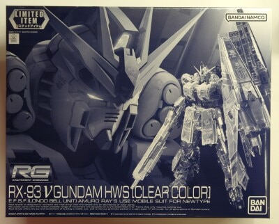 Bandai Spirits Bandai Namco Version RG Mobile Suit Gundam Char's Counterattack MSV Nu Gundam HWS Clear Color