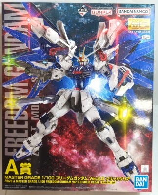 一番くじ 機動戦士ガンダム ガンプラ2023 A賞 MG フリーダムガンダム Ver.2.0 ソリッドクリア 画像 1