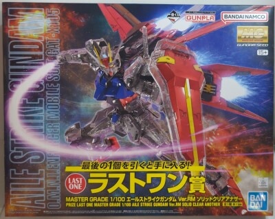Bandai Spirits Ichiban Kuji Mobile Suit Gundam Gunpla 2023 Last One Prize MG Aile Strike Gundam Ver.RM Solid Clear Another
