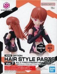Bandai Spirits Optional Hairstyle Parts Vol.7 Straight Hair 1 [Red 2]