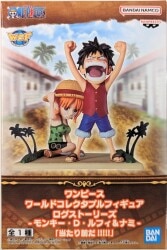 Bandai Spirits World Collectable Figure Log Stories Monkey D Luffy and Nami "Of course!!!!!" image 1