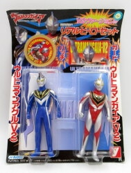 Happinet Robin Ultraman Gaia Real Hero set
