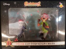 Sunny Side Up Happy Kuji Disney Christmas Ornament Kuji 2022 Pair Box Prize Nick Wilde and Judy Hopps
