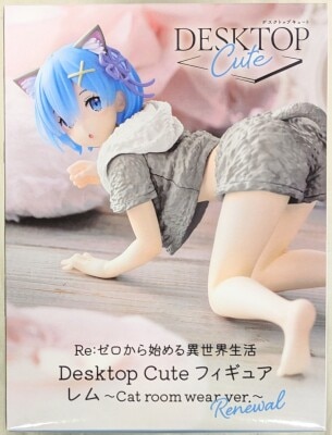 Taito Desktop Cute Figure Re:ZERO -Starting Life in Another World- Rem Cat room wear ver. Renewal Bild 1