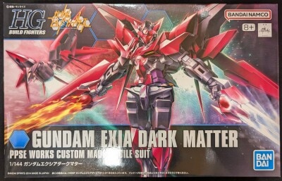 Bandai Spirits HG BUILD FIGHTERS Gundam Build Fighters Gundam Exia Dark Matter Bandai Namco version 图片 1