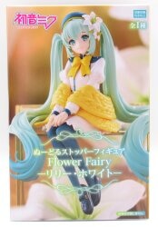 FuRyu Noodle Stopper Figure VOCALOID Hatsune Miku Flower Fairy Lily White