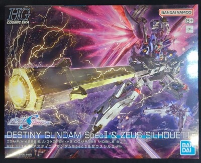 Bandai HG Destiny Gundam Spec II and Zeus Silhouette 258