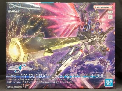 Bandai HG Destiny Gundam Spec II and Zeus Silhouette 258 Bild 1