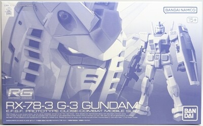 BANDAI SPIRITS RG 1/144 Mobile Suit Gundam RX78-3 Gundam G-3 image 1