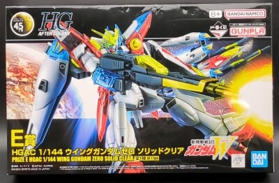 Bandai Spirits Ichiban Kuji Mobile Suit Gundam Gunpla 2024 E Prize Wing Gundam Zero Solid Clear 1/144 HGAC image 1