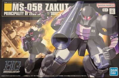 BANDAI SPIRITS HGUC 1/144 Bandai Spirits Zaku I Black Tri-Stars Specification + Notation Bandai Namco Version 068
