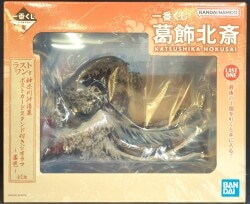 Bandai Spirits Ichiban Kuji Katsushika Hokusai Last One Prize Great Wave off Kanagawa postcard with stand diorama ~Ink color~
