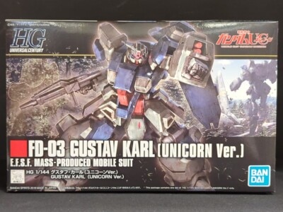 BANDAI SPIRITS HGUC 1/144 Mobile Suit Gundam Unicorn Gustav Karl (Unicorn Ver.) 221
