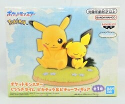 Bandai Spirits Relaxing Time Pikachu and Pichu Figures Pokemon Pikachu and Pichu Resale Edition รูปภาพ 1