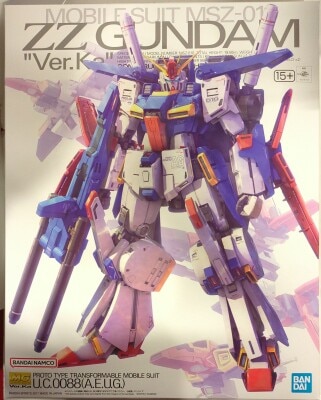BANDAI SPIRITS MG Mobile Suit Gundam ZZ MSZ-010 double Zeta Gundam Ver.Ka+