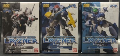 Bandai Super Minipla Blue Comet SPT Layzner Vol.1 Blue Comet SPT Layzner Complete 3 Type Set /( Reisner Dargent Terminator Police) Bild 1
