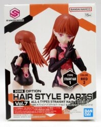 Bandai Spirits Optional Hairstyle Parts Vol.7 Straight Hair 1 [Red 2]