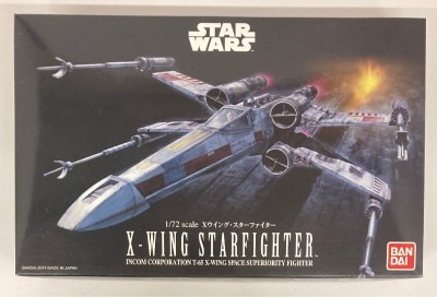 BANDAI (PLASTIC MODEL KIT) X-WING STARFIGHTER 1/72 scale