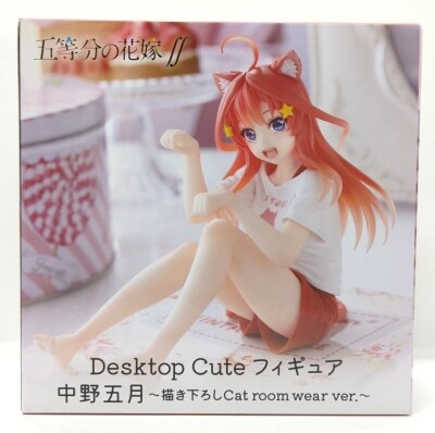タイトー Desktop Cute フィギュア 五等分の花嫁∬ 中野五月 描き下ろし Cat room wear ver. Bild 1
