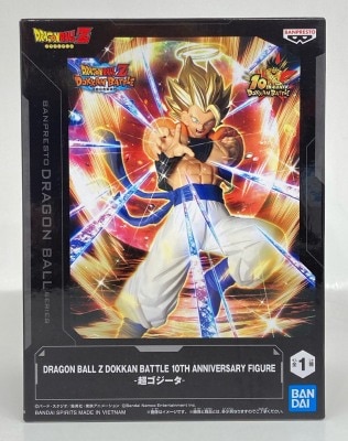Bandai Spirits 10TH ANNIVERSARY FIGURE DRAGON BALL Z DOKKAN BATTLE Super Gogeta gambar 1