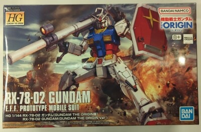 Bandai Spirits HG GUNDAM THE ORIGIN 1/144 Bandai Namco version RX-78-02 Gundam 8+ notation 026