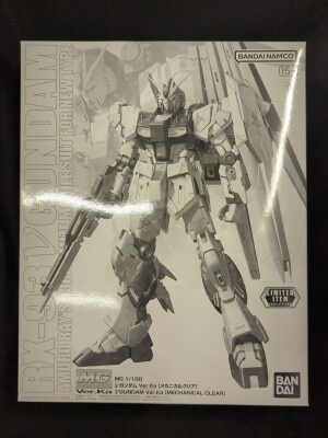 Bandai MG Mobile Suit Gundam: Char's Counterattack ν (Nu) Gundam ver.Ka Mechanical Clear ver 1/100