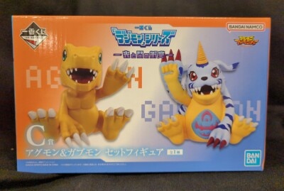 Bandai Spirits Ichiban Kuji "Digimon"series Clash of Light and Darkness C-Prize Agumon & Gabumon Set Figure