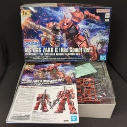 BANDAI SPIRITS HG GUNDAM THE ORIGIN Bandai Namco Char's Zaku For Use With Char II Red Comet ver.+ notation 024 รูปภาพ 1