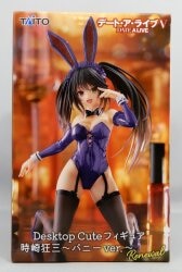 Taito Desktop Cute Figure Date A Live V Kurumi Tokisaki Bunny Ver. Renewal imagen 1