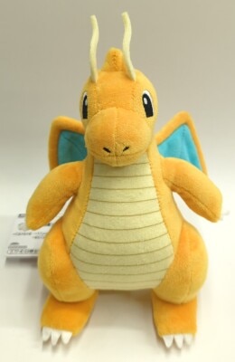 Bandai Spirits Plush Toys Poliwag, Dragonite, and Taikaiden Pokemon Dragonite image 1
