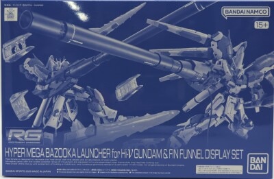 Bandai Spirits RG Hi-ν Gundam Hyper Mega Bazooka Launcher & Funnel Display Set hình ảnh 1