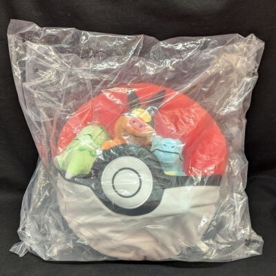 Bandai Spirits 2025 Pokemon Collection Lottery Let's Go for a Walk! A-Prize: Plush Game Cushion
