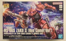 BANDAI SPIRITS HG GUNDAM THE ORIGIN Bandai Namco Char's Zaku For Use With Char II Red Comet ver.+ notation 024