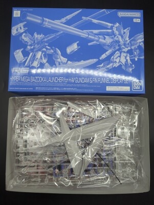 Bandai Spirits RG Hi-ν Gundam Hyper Mega Bazooka Launcher & Funnel Display Set รูปภาพ 1