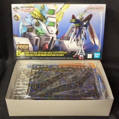Bandai Spirits Ichiban Kuji Mobile Suit Gundam Gunpla 2024 B Prize God Gundam Solid Clear 1/144 RG